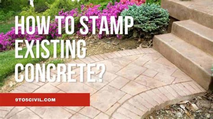 How is stamped concrete done