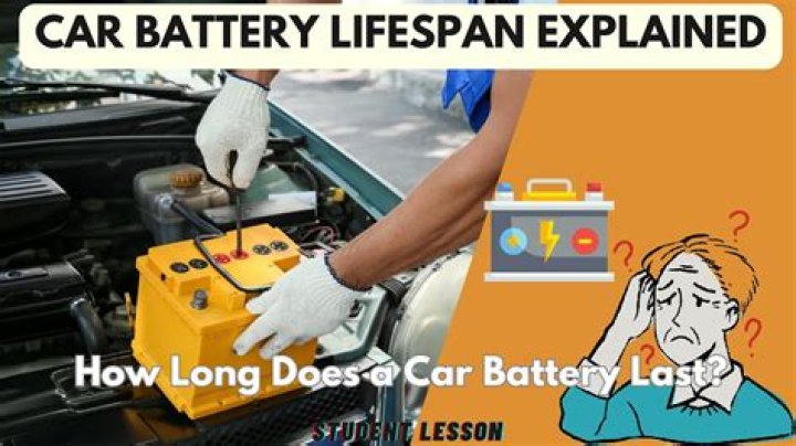 How long does an unused car battery last?