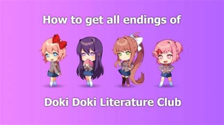 How many endings does Doki Doki literature club have