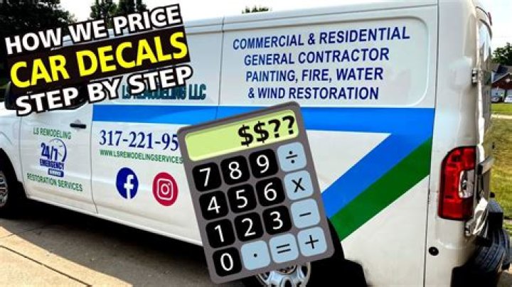 How much does a decal sticker cost?