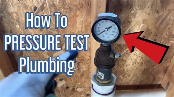 How much does a plumbing pressure test cost