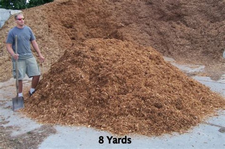 How much does a yard of bark dust cover