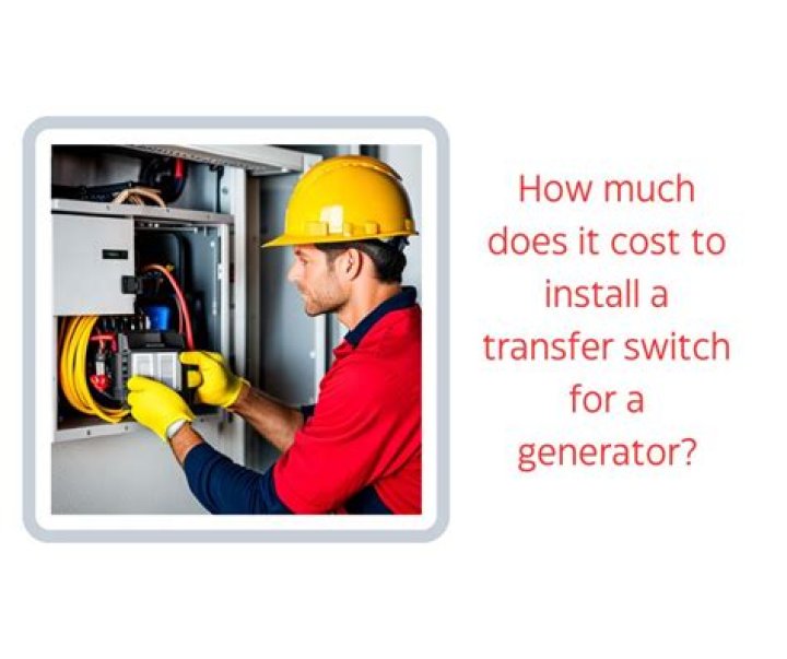 How much does it cost to install a transfer switch for a generator?