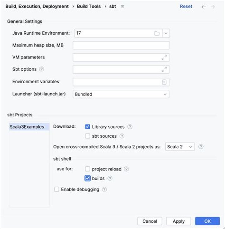 How run SBT project in IntelliJ