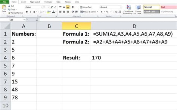 How to add formula in excel