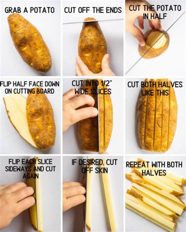How to cut french fries