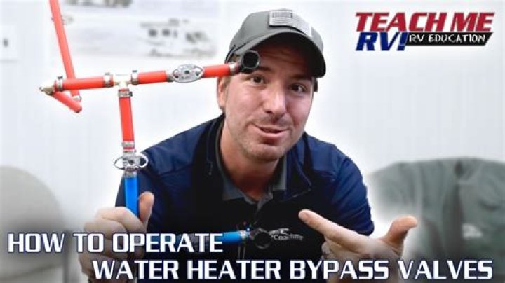 How to operate the water heater bypass valves in your RV?