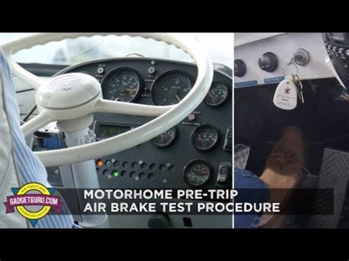 How to perform an air brake check on a RV or motorhome?