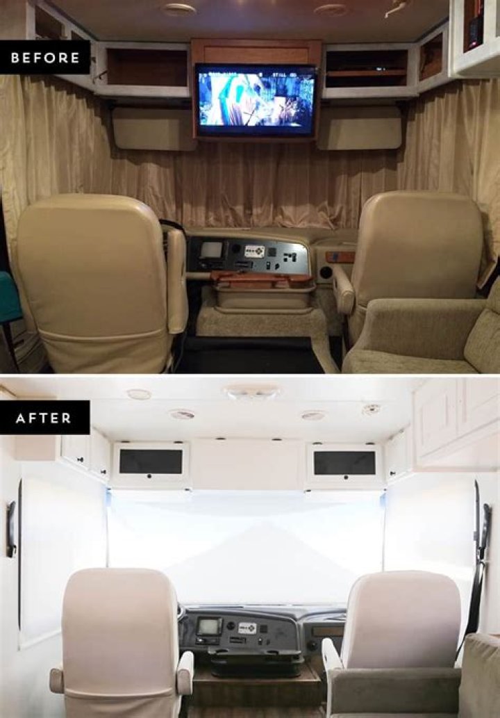 How to remove the TV from the front of your RV?