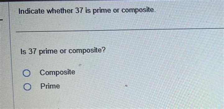 Is 37 prime or composite