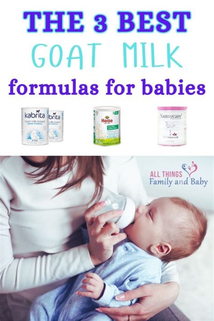 Is goat milk formula better for babies
