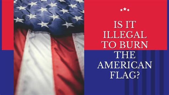 Is it against the law to burn the flag