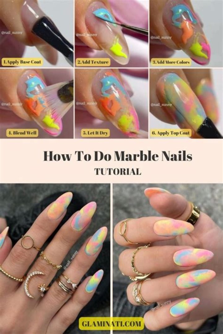 Marble nails - How To Discuss