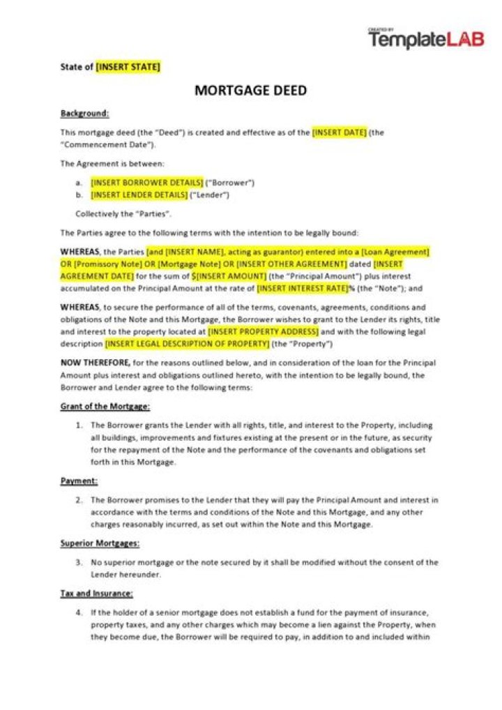 Mortgage deed - How To Discuss