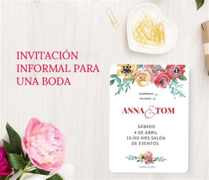 ¿Qué es una invitacion informal