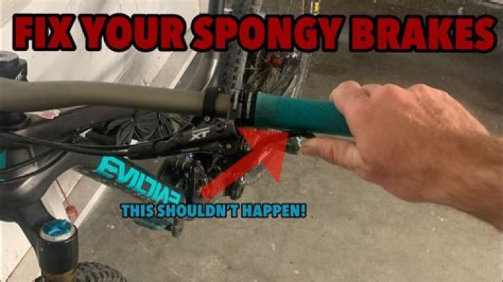 Question: How To Fix Spongy Brakes Mountain Bike