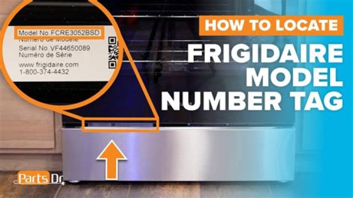 Question: Where Do I Find Model Number On Frigidaire Stove