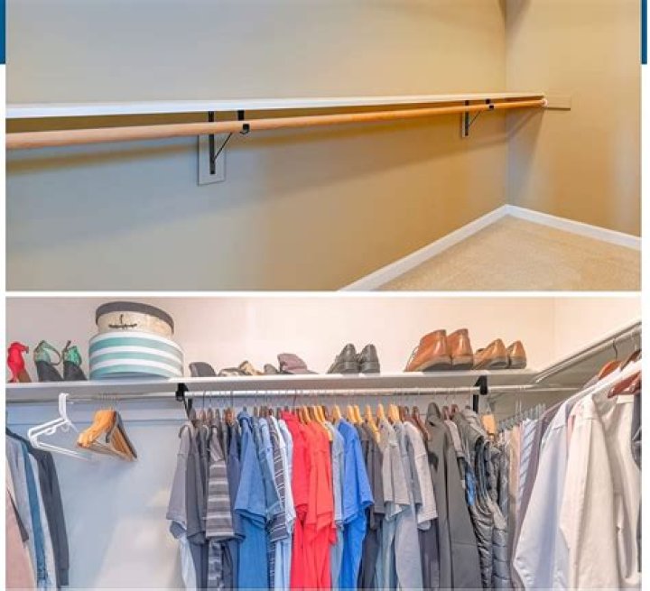 Quick Answer: How To Hang A Closet Rod Without Studs