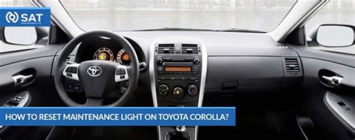 Quick Answer: How To Reset Maintenance Light Corolla 2015