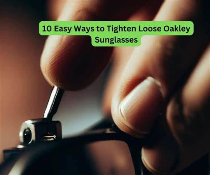 Quick Answer: How To Tighten Oakley Sunglasses