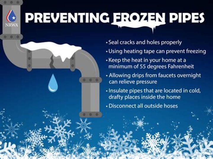 Should you let your water run so pipes dont freeze when it snows?
