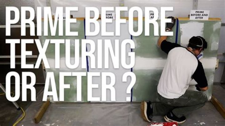 Should you prime drywall before texturing