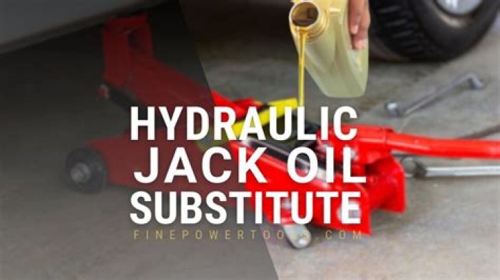 Substitute For Hydraulic Oil - How To Discuss