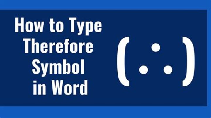 Therefore Symbol - How To Discuss