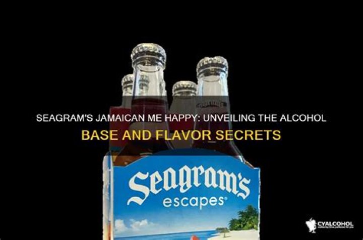 What alcohol is in Seagrams Jamaican me happy