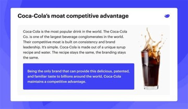 What are some of Coca Cola competitive advantages