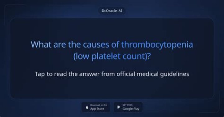 What are the causes of thrombocytopenia