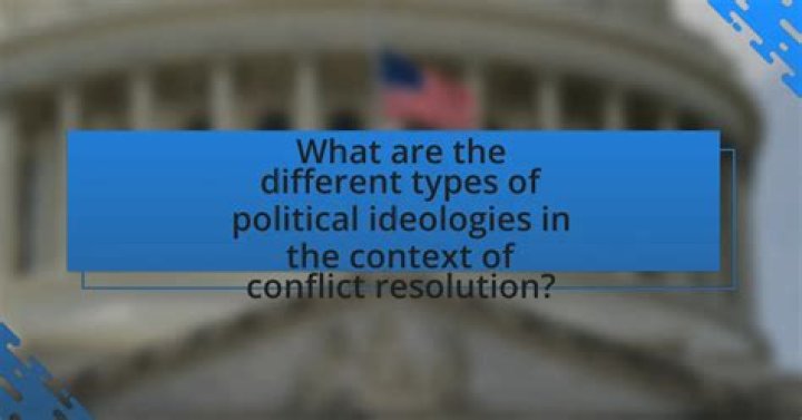 What are the different types of political ideologies