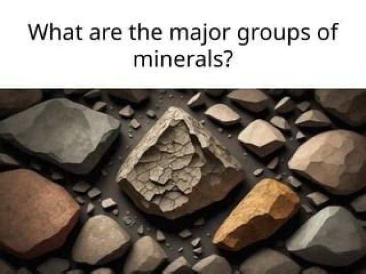 What are the major groups of minerals