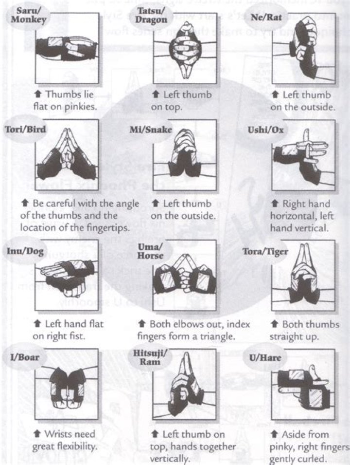 What are the summoning jutsu hand signs