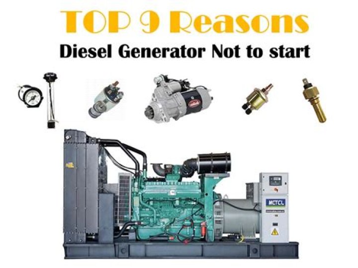 What can cause a diesel generator not to start?