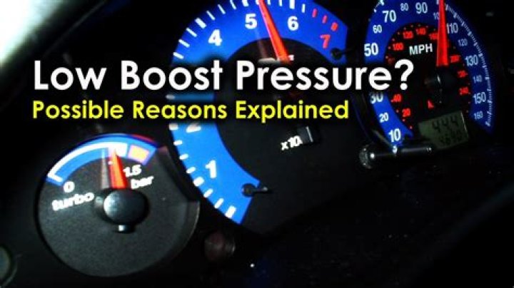 What can cause low boost pressure?