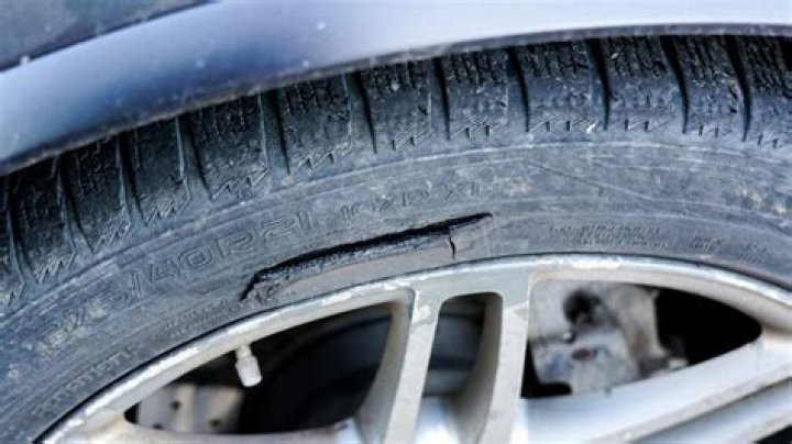 What causes sidewall damage on tires?