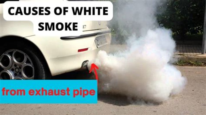 What causes smoke from tailpipe