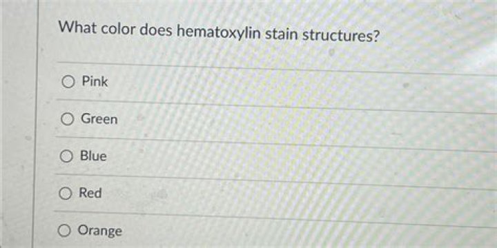 What color does hematoxylin stain structures
