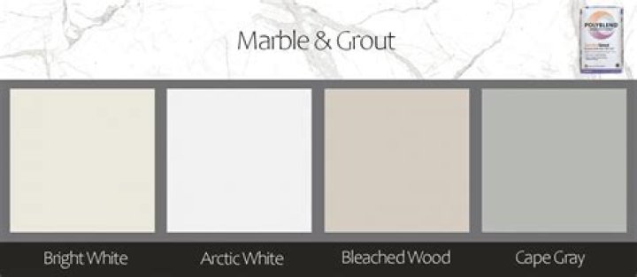 What color grout goes with Carrara marble