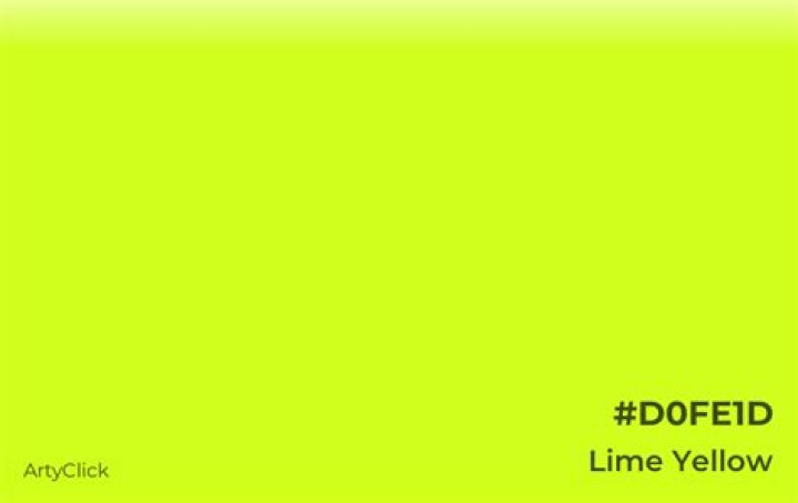 What color is lime yellow