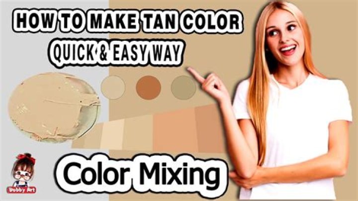 What colors do you mix to make tan paint
