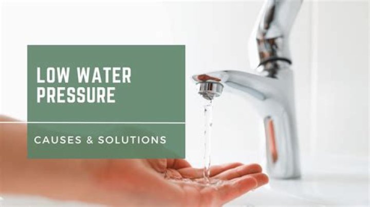What could cause low water pressure in your house