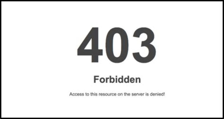 What does 403 forbidden mean