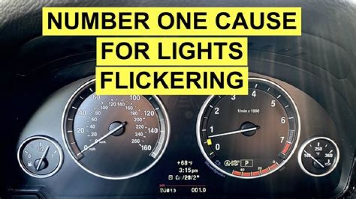 What does a flickering rear brake light mean?