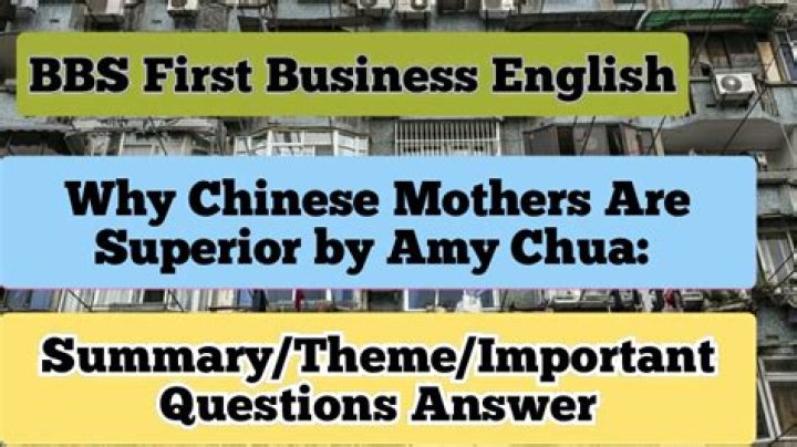 What does Amy Chua say about Chinese parenting