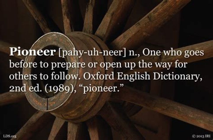 What does being a pioneer mean