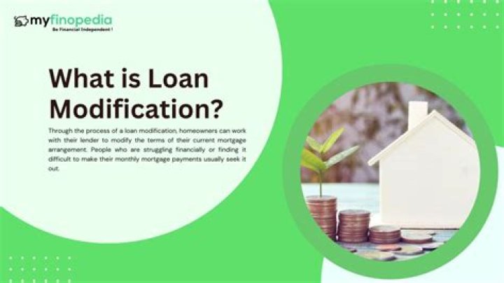 What does loan modification mean