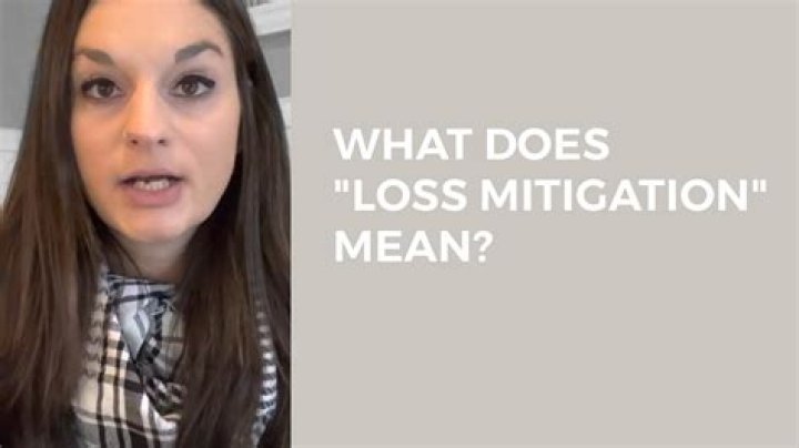 What does loss mitigation mean