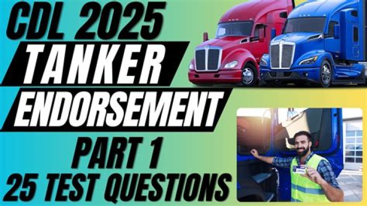 What does the tanker endorsement mean